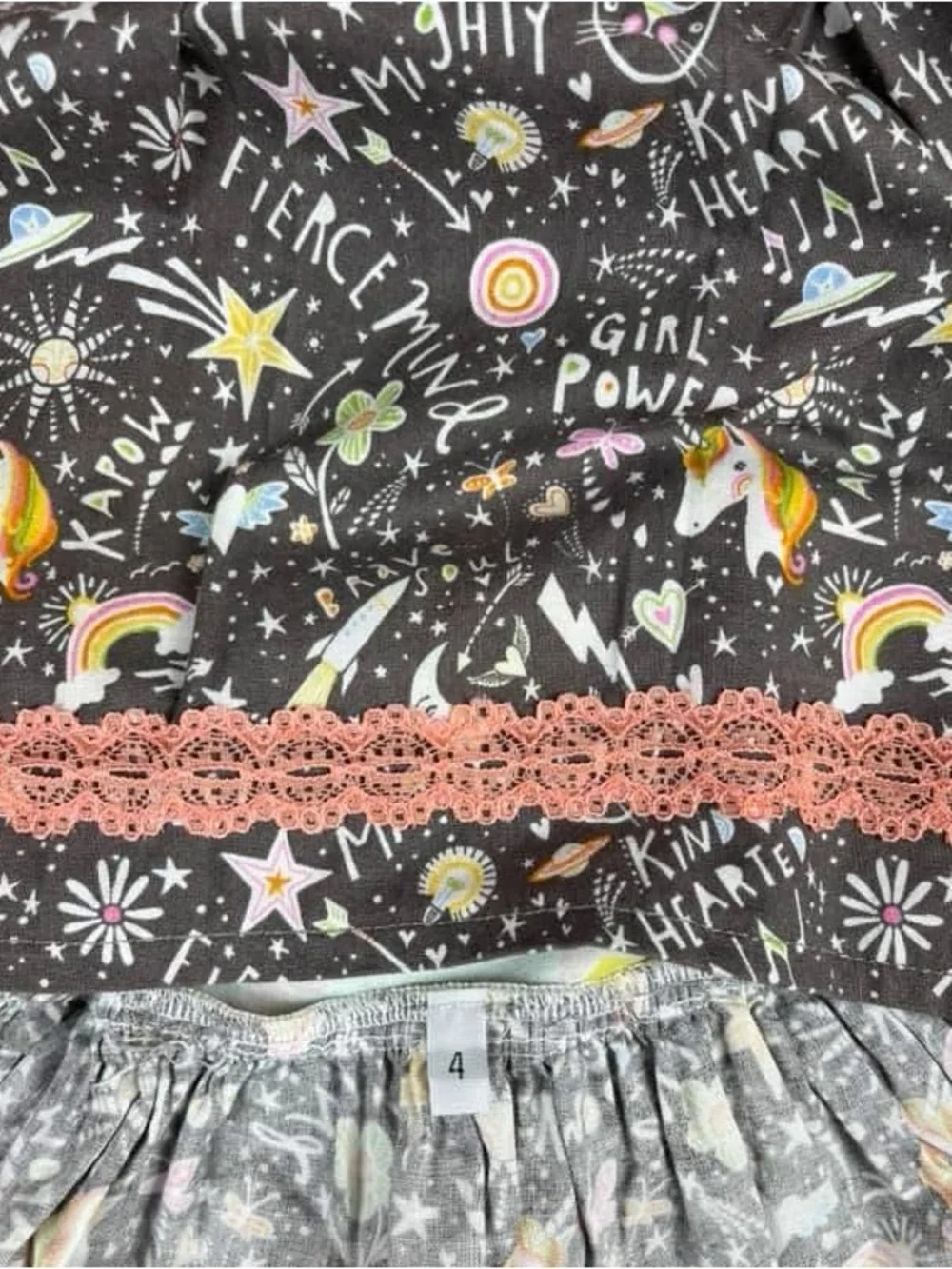 Kaitshake Designs Unicorn + Girl Power Sara Top